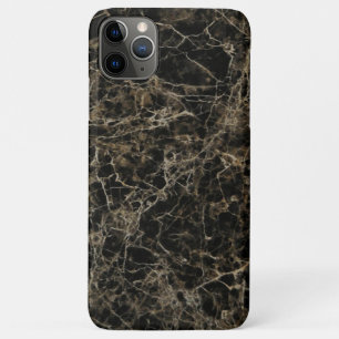 Chic black marbling pattern iPhone 11 pro max case