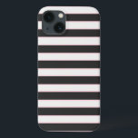 Chic Black Pink Striped Samsung Galaxy Note 4 Case<br><div class="desc">Unique and Chic Black,  White,  and Soft Pink coloured striped phone case. Very chic,  hip,  and modern.</div>