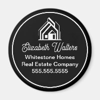 Chic Black Real Estate Company Customised Realtor