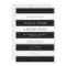 Chic Black Stripes Wedding Invitation