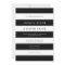 Chic Black Stripes Wedding Invitation