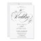 Chic black white all in one calligraphy wedding 