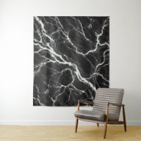 Chic  Black & White Marble Look Glamour