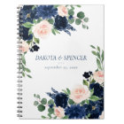 Chic Blooms | Navy Blue and Blush Pink Rose Floral