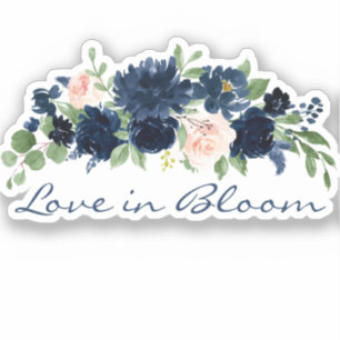 Chic Blooms   Romantic Navy Blush Love in Bloom