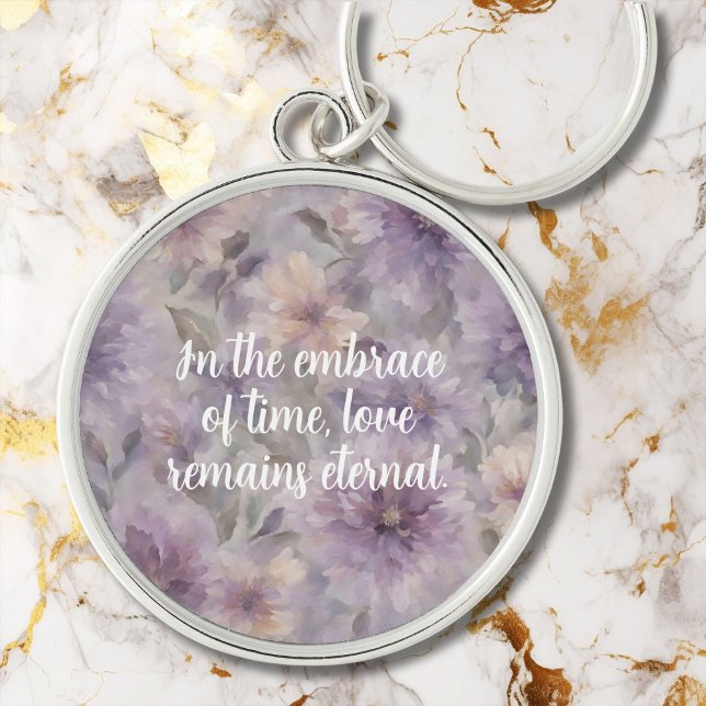 Chic Blossoms Memorial Gift for Grieving Mother Key Ring (Chic Blossoms Memorial Gift for Grieving Mother)