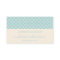 Chic Blue and Ivory Moroccan Pattern Business Card