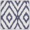 Chic blue and white ikat tribal diamond pattern