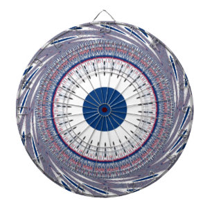 Chic blue dartboard