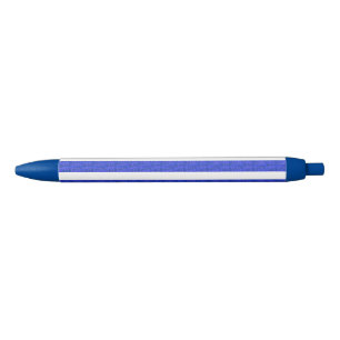 Chic Blue Geometric Stripes  Ink Pen