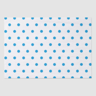 Chic Blue Polka dots Tissue Paper
