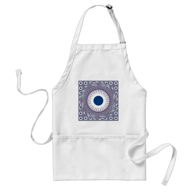 Chic  blue standard apron (Front)