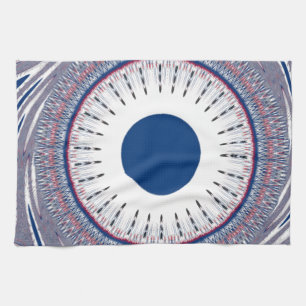 Chic  blue tea towel