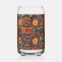 Chic Blue "Timeless Ancestral Imprint" Printed Can