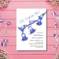 Chic Bluebell Flower Blossom Surprise Birthday