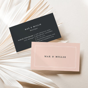 Chic Blush Boutique Store Manager Business Card