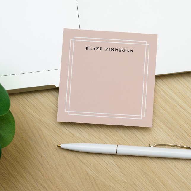 Chic Blush | Personalised Post-it Notes (Creator Uploaded)