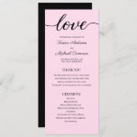 Chic Blush Pink Customisable Wedding Program Temp<br><div class="desc">Elevate the elegance of your wedding day with our Chic Blush Pink Customisable Wedding Program Template. Designed for modern couples seeking simplicity and elegance, this template allows you to create a personalised and detailed program for your special day. This easy-to-use, editable template features a lovely blush pink colour scheme, embodying...</div>