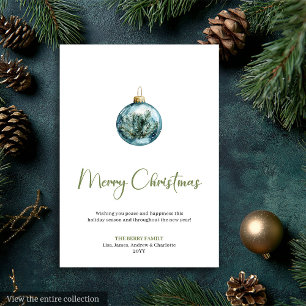 Chic Bohemian Earthy Scandinavian Holiday Card