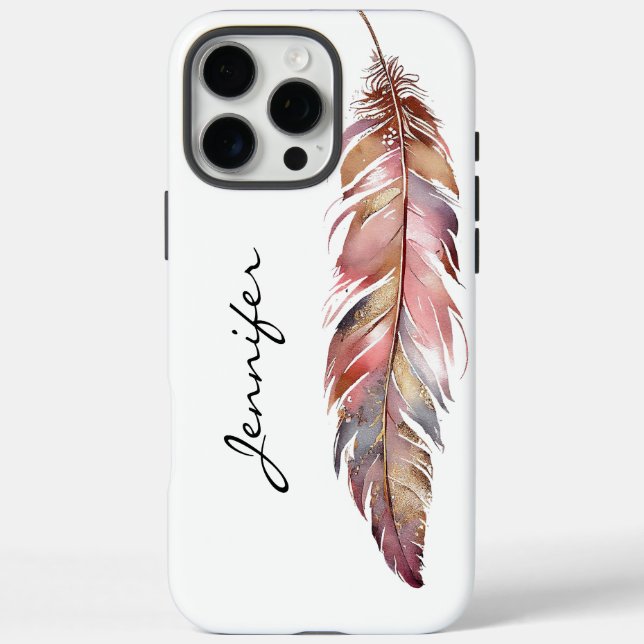 Chic Bohemian Native American Feather iPhone  Case-Mate iPhone Case (Back)