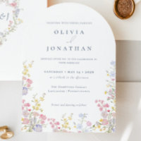 Chic Boho Garden Wildflowers Spring Summer Wedding