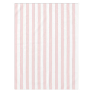 Chic Boho Soft Pink Stripes Spring Summer Decor Tablecloth
