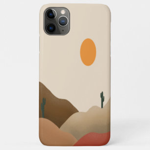 Chic Boho Terracotta Desert Cactus iPhone 11 Pro Max Case