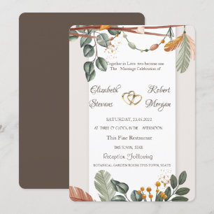 Chic Boho Wedding Invitation