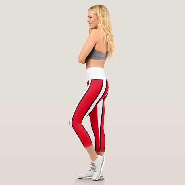 Chic & Bold High Waisted Capris Leggings (Left)