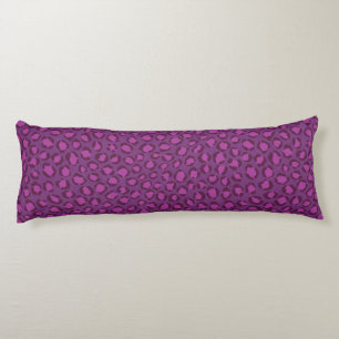 Chic bold purple white cheetah print pattern body cushion