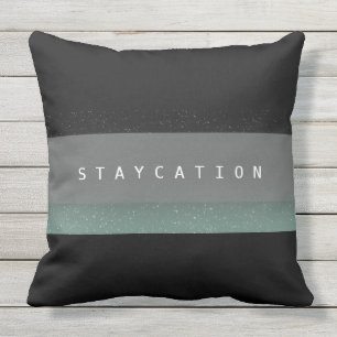 Chic Bold Staycation Outdoor Decor Pillow