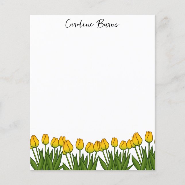 Chic Botanical Letter Writing Paper (Front)