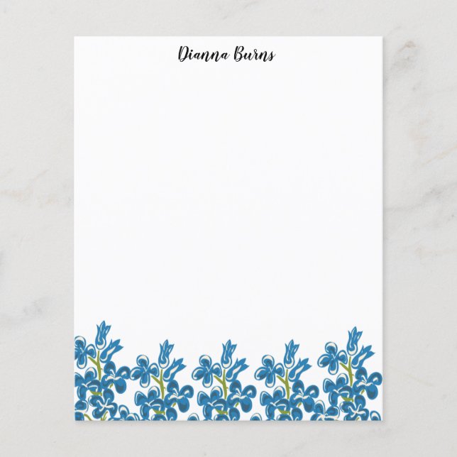 Chic Botanical Letter Writing Paper (Front)
