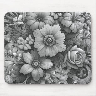 Chic Bouquet of Flowers Mouse Pad