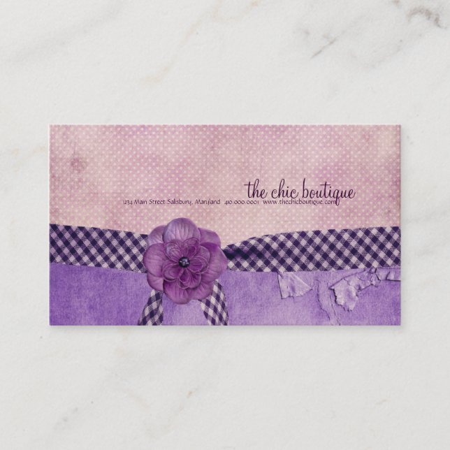 Chic Boutique Business Cards (Front)