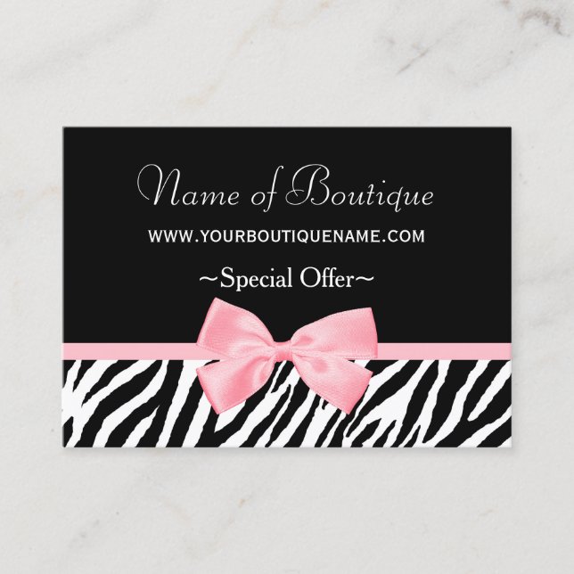 Chic Boutique Light Pink Ribbon Discount Coupon (Front)