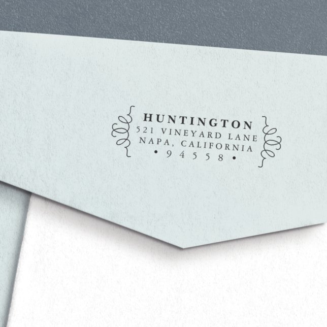 Chic Brackets Return Address Stamp (Creator Uploaded)