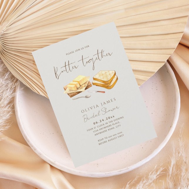 Chic Bread and Butter bridal shower Invitation (Creator Uploaded)