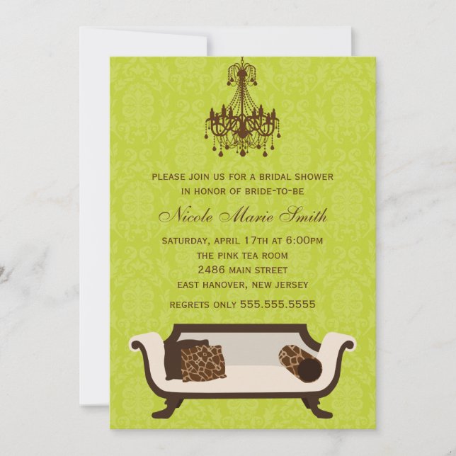 Chic Bridal Shower Invitation (Front)