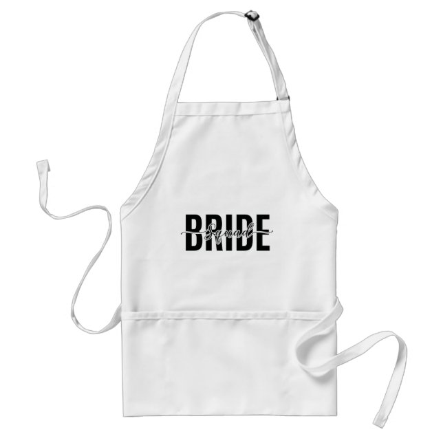 Chic Bride Squad Bachelorette Standard Apron (Front)