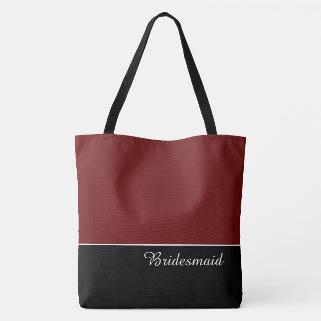 Chic Bridesmaid Tote Bag (Back)