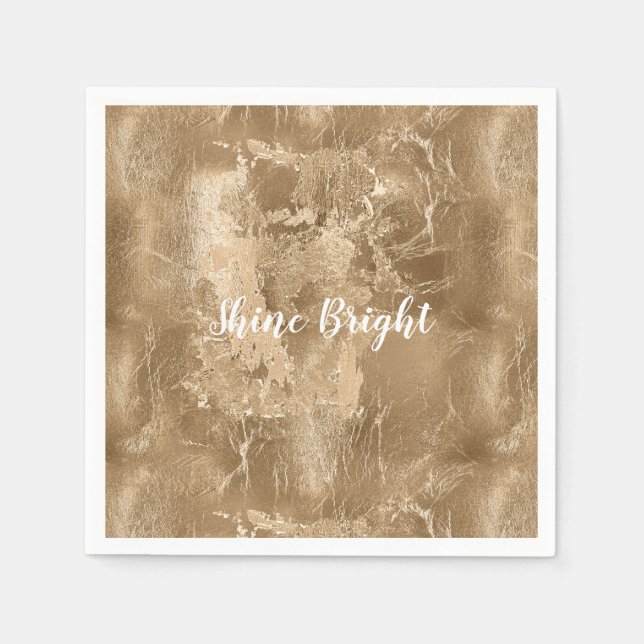 Chic Bronze Gold   Napkin (Front)