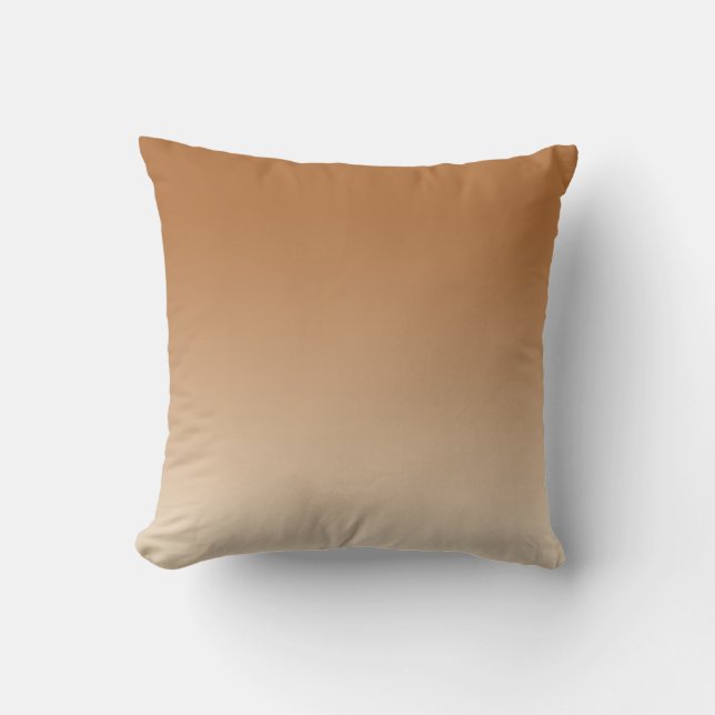 Chic Bronze Off-White Ombre Effect Cushion (Front)