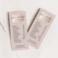 Chic Brush Stroke | Salon Price List Services