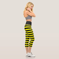 Chic Bumble Bee Style Black Yellow Stripes Pattern