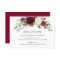Chic Burgundy Ivory Floral Wedding Reception