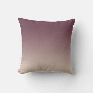 Chic Burgundy Off-White Ombre Effect Cushion