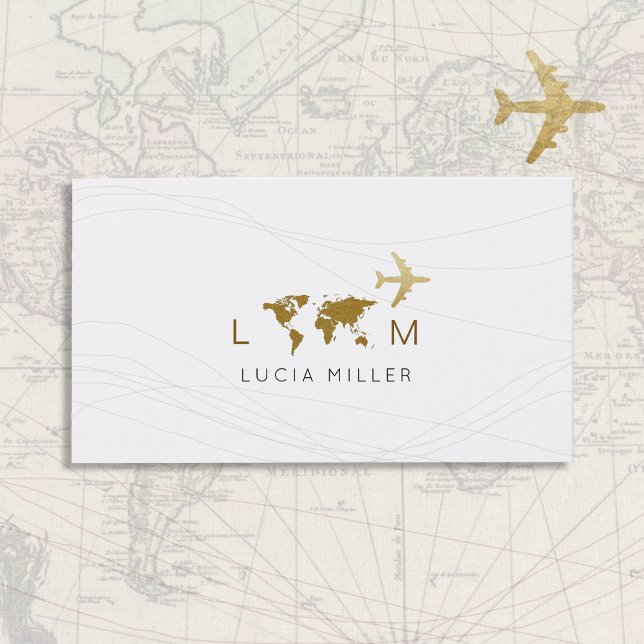 Chic business card for a travel agent (Creator Uploaded)