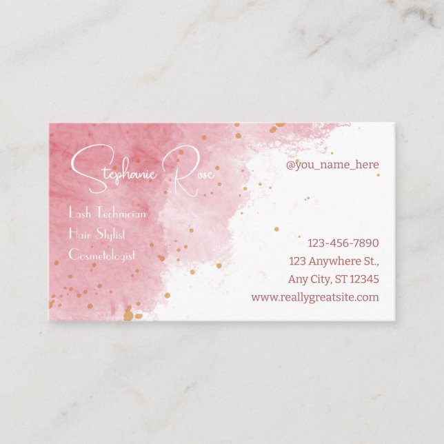 Chic Business Card Template (Front)