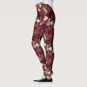 Chic Butterfly Camo Petal Fitness Workout Leggings